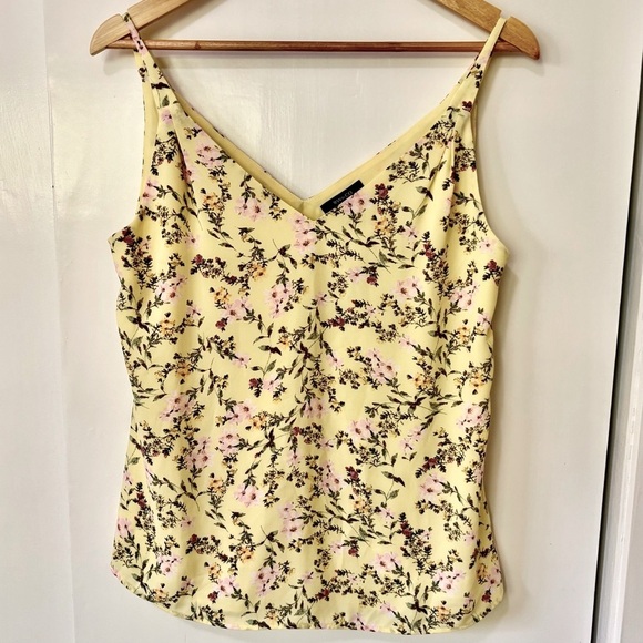 RW&CO| Sunny Yellow Floral Tank Top Blouse Sz S - Picture 1 of 5